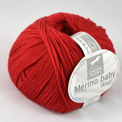 Merino baby 4 Červená