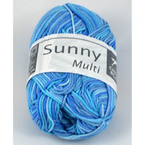 Sunny multi 413 stredná modrá/tyrkys/bledomodrá